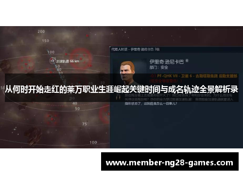 从何时开始走红的莱万职业生涯崛起关键时间与成名轨迹全景解析录 从何时开始走红的莱万职业生涯崛起关键时间与成名轨迹全景解析录